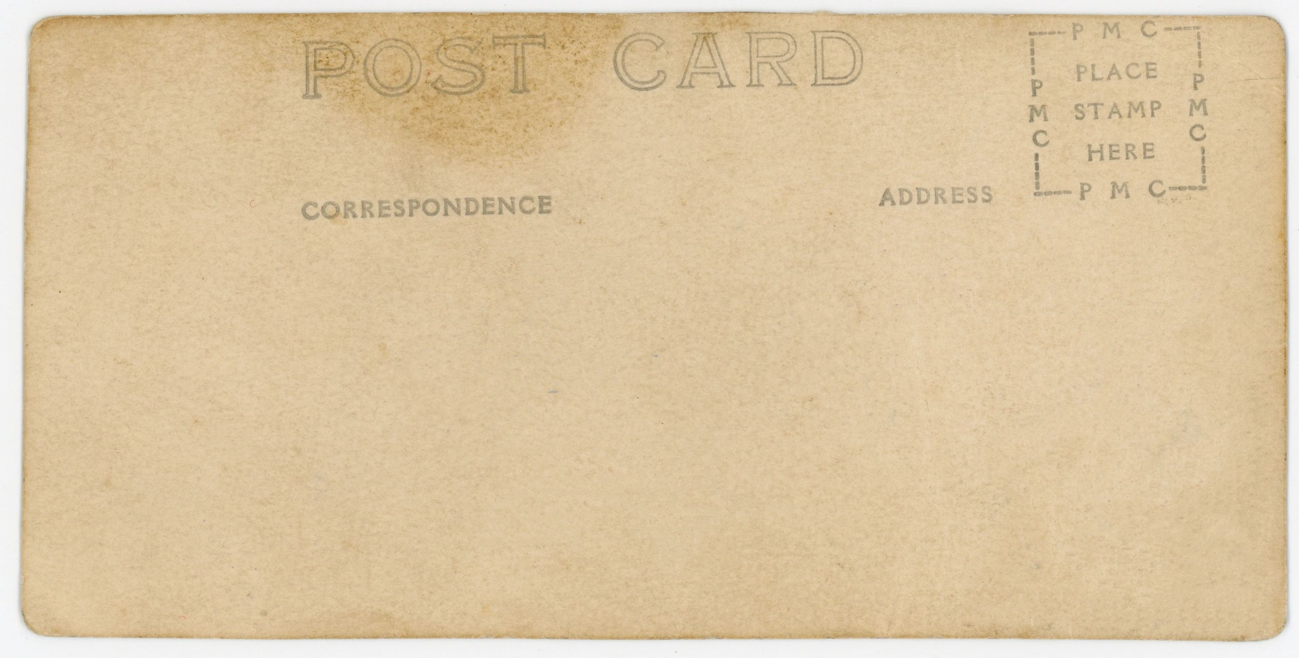 Blank vintage postcard background