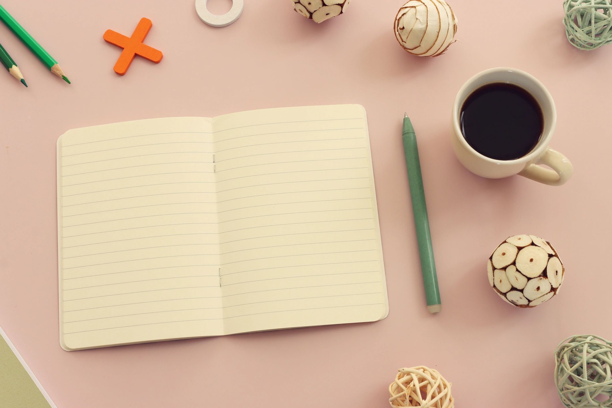 Travel journal notebook on a tabletop